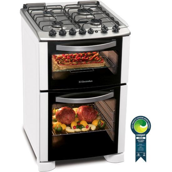 Fogao+4+Bocas+2+Fornos+Celebrate+56HLQ+Electrolux
