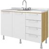 Balc�o 120 2 Portas 4 Gavetas Aspen CD-104 - Dit�lia