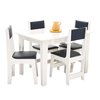 Conjunto Mesa 120 Com 4 Cadeiras P�rola - Sonetto 