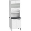 Paneleiro Duplo 4 Portas Vidro Angra 1054 - Luciane 