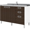 Balc�o 120 2 Portas 3 Gavetas K613 - Kappesberg 