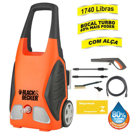 Lavadora Alta Press�o 1740 Libras PW1550 - Black e Decker