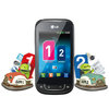 Smartphone LG P698 2 Chips 3G Desbloqueado Quadriband
