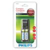 Carregador de Pilhas Philips SCB1285 110v + 2 Pilhas