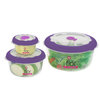 Conjunto potes flor 3 pe�as 706/57C - Sanremo