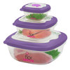 Conjunto potes flor 3 pe�as 712/57C - Sanremo