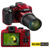 C�mera Digital Nikon Coolpix P510 16.1 MP V�deo Full HD + GPS + Cart�o de 8 GB 