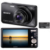 C�mera Digital Sony Cyber-Shot DSC-W690B 16.1MP Panor�mica + Menu Divers�o + 8GB