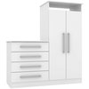 C�moda 2 Portas 4 Gavetas R024 Linho - Rodial