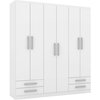 Roupeiro Rodial 6 Portas 4 Gavetas R065 Linho