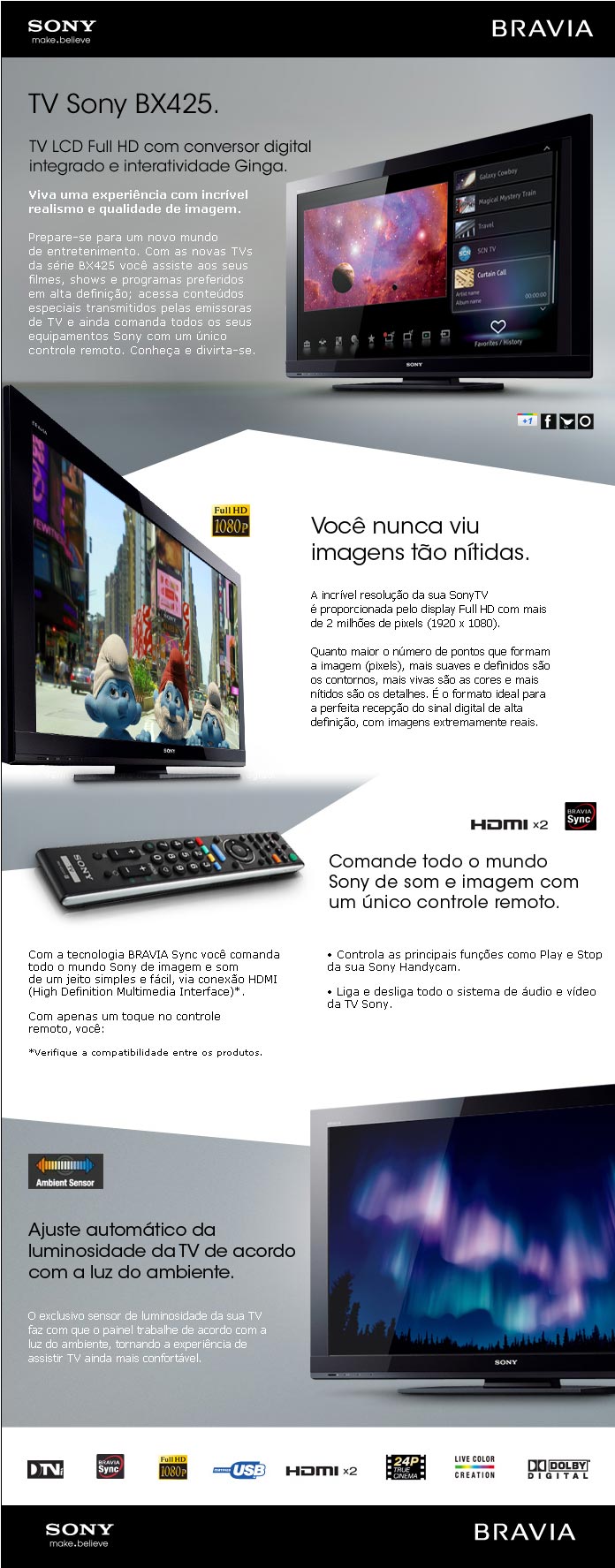 TV LCD Sony BX425