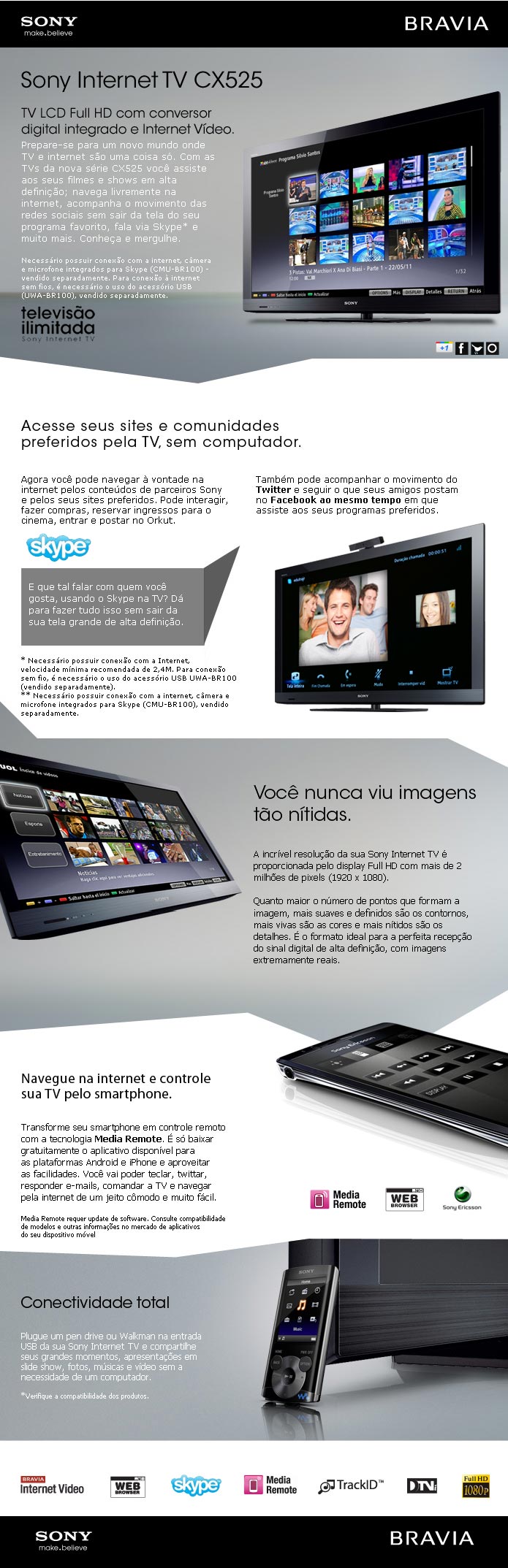 TV LCD Sony CX525