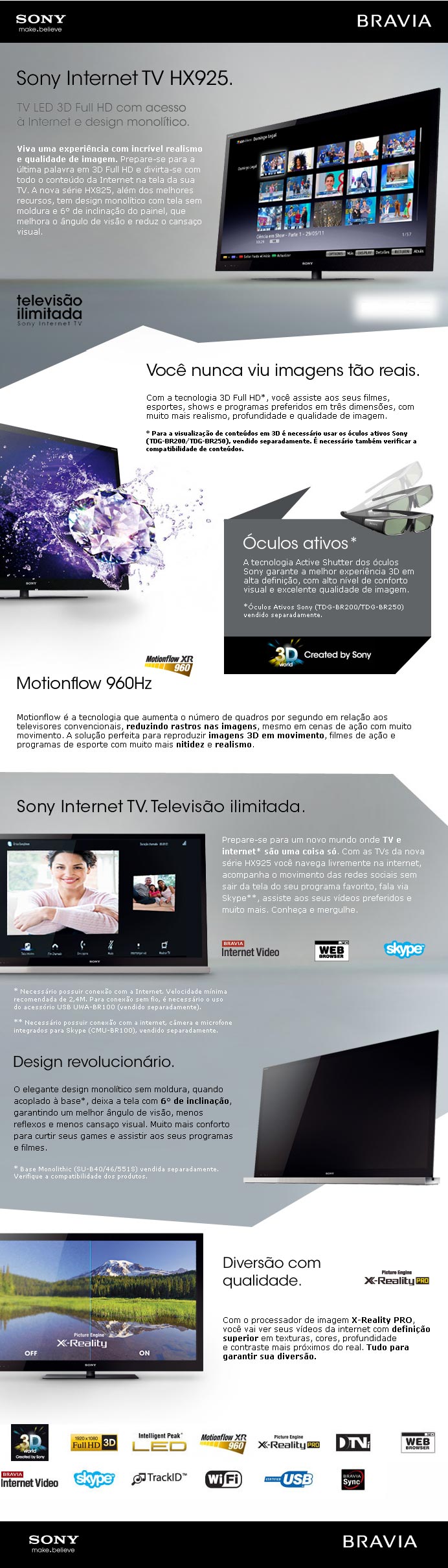TV LED 3D Sony